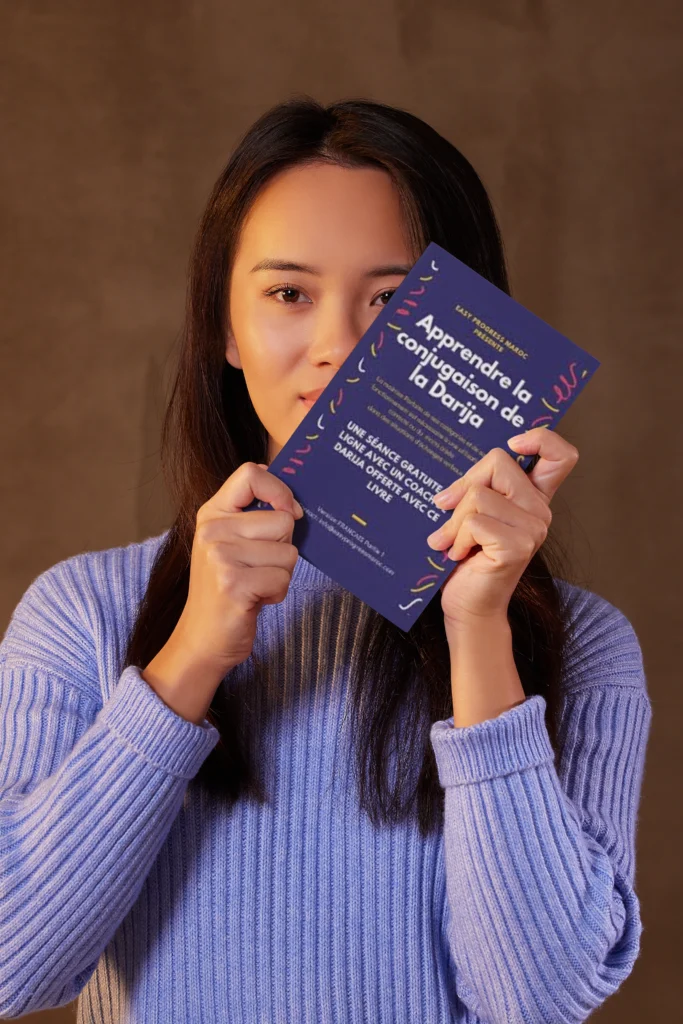 Darija book taking by a women
